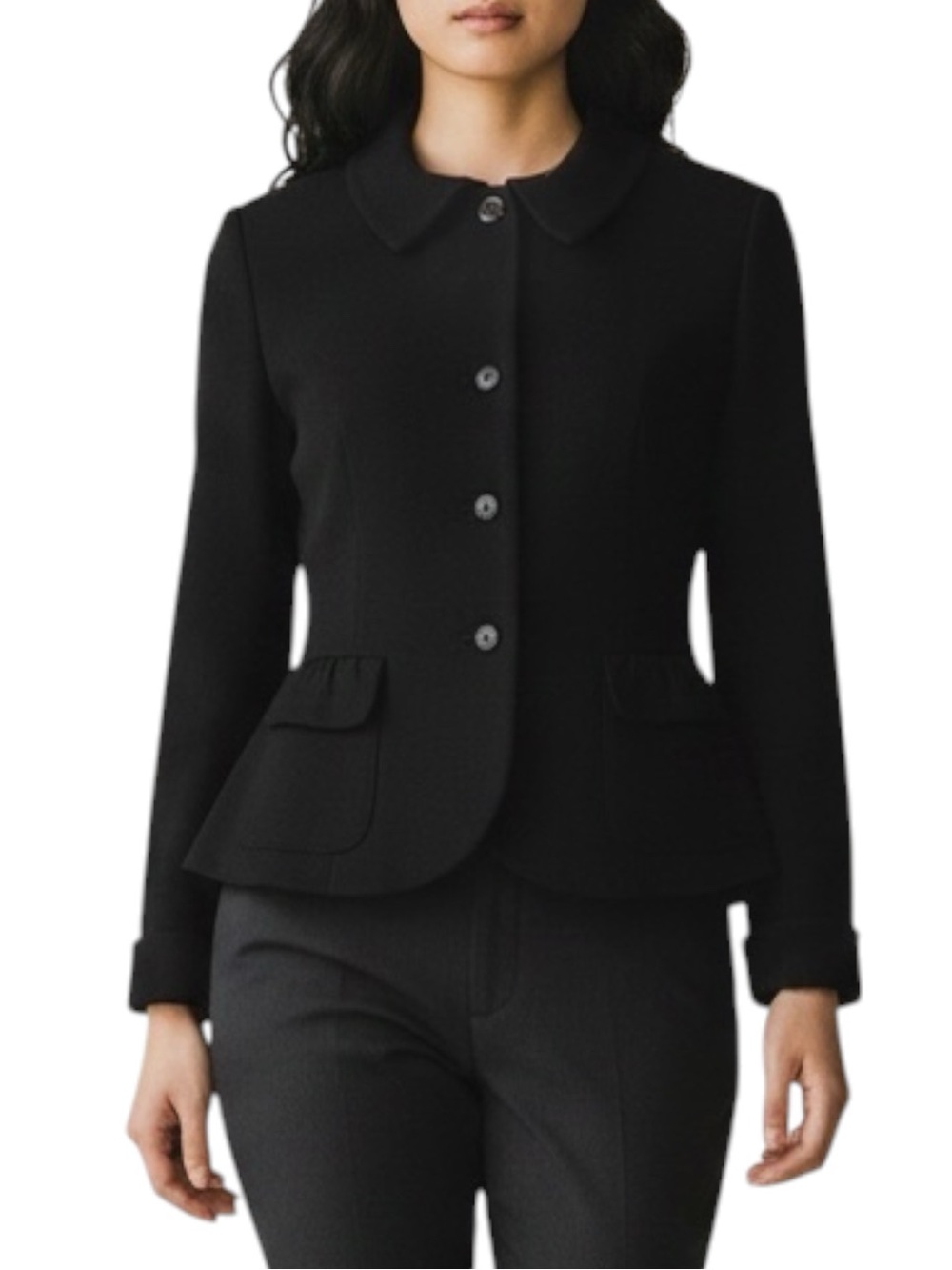 John Meyer Black Long Sleeve Jacket NWOT Size 10